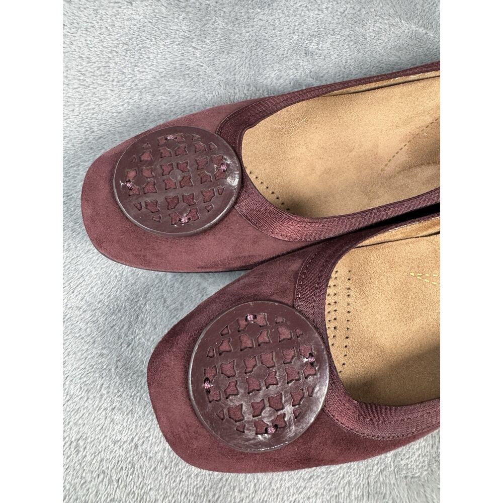 Clark’s Artisan Candra Blush Ballet Flat Aubergine Wine Size 8 Comfort Shoes